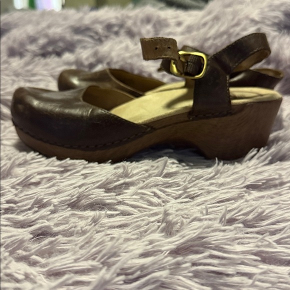 Dansko Brown Leather Mary Jane Shoes - Picture 4 of 5